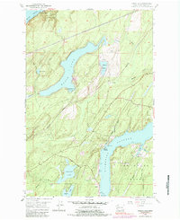 Mason Lake 1953 topographic map thumbnail