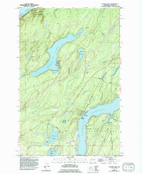 Mason Lake 1953 topographic map thumbnail