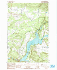 Mayfield Lake 1984 topographic map thumbnail