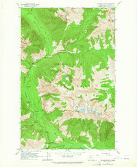 Mc Gregor Mtn 1963 topographic map thumbnail