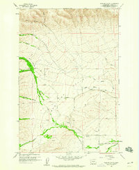 Medicine Valley 1958 topographic map thumbnail