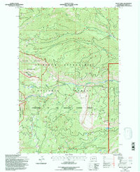 Meeks Table 1992 topographic map thumbnail