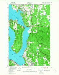 Mercer Island 1950 topographic map thumbnail