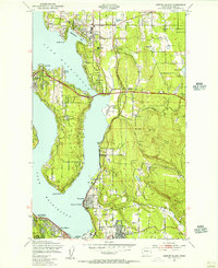 Mercer Island 1950 topographic map thumbnail