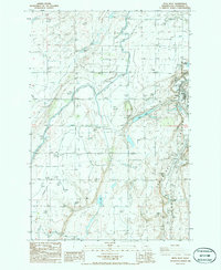 Mesa West 1986 topographic map thumbnail