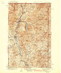 Metaline 1942 topographic map preview