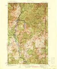 Metaline 1942 topographic map thumbnail