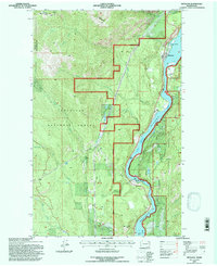 Metaline 1992 topographic map preview