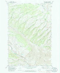 Milk Canyon 1971 topographic map thumbnail