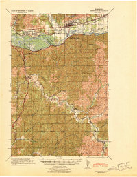 Montesano 1940 topographic map thumbnail