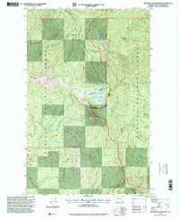 Monumental Mountain 1996 topographic map thumbnail