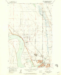 Moses Lake North 1956 topographic map thumbnail