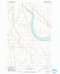Moses Lake NW 1956 topographic map thumbnail