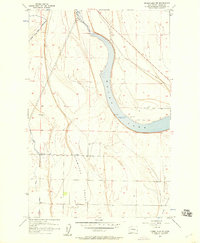 Moses Lake NW 1956 topographic map thumbnail