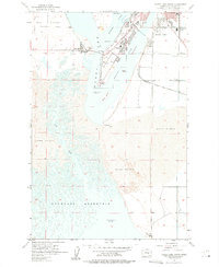 Moses Lake South 1956 topographic map thumbnail