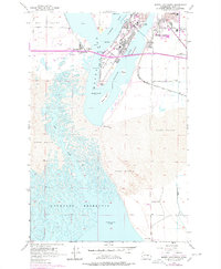 Moses Lake South 1956 topographic map thumbnail