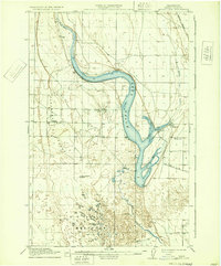 Moses Lake 1912 topographic map thumbnail