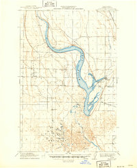 Moses Lake 1912 topographic map thumbnail