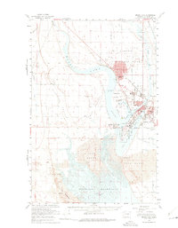 Moses Lake 1956 topographic map thumbnail