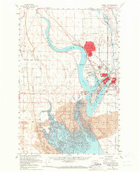 Moses Lake 1956 topographic map thumbnail