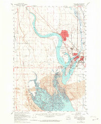 Moses Lake 1956 topographic map thumbnail