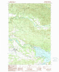 Mossyrock 1987 topographic map thumbnail