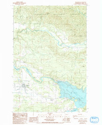 Mossyrock 1987 topographic map thumbnail