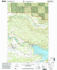 Mossyrock 1998 topographic map thumbnail