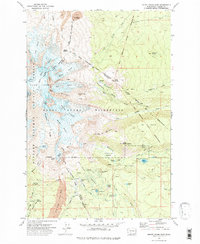 Mount Adams East 1970 topographic map thumbnail