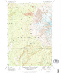 Mount Adams West 1970 topographic map thumbnail