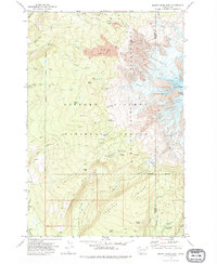 Mount Adams West 1970 topographic map thumbnail