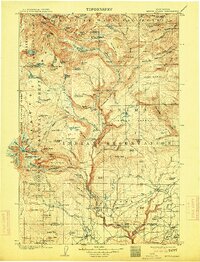 Mount Adams 1907 topographic map thumbnail