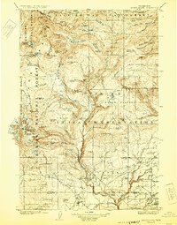 Mount Adams 1907 topographic map thumbnail