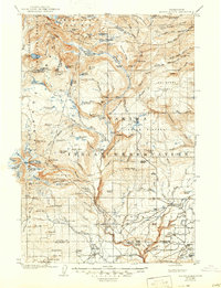 Mount Adams 1907 topographic map thumbnail