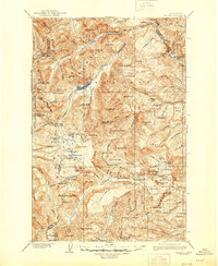 Mount Aix 1904 topographic map preview