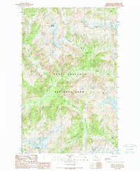 Mount Blum 1989 topographic map thumbnail