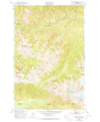 Mount Carrie 1950 topographic map thumbnail