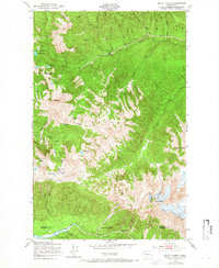 Mount Carrie 1950 topographic map thumbnail
