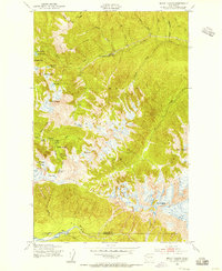 Mount Carrie 1950 topographic map thumbnail