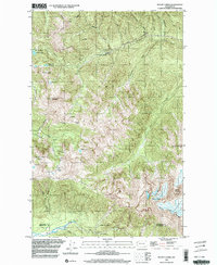Mount Carrie 1999 topographic map thumbnail