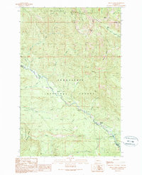 Mount Christie 1989 topographic map thumbnail