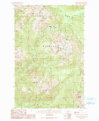 Mount Christie 1990 topographic map thumbnail