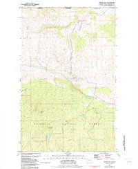 Mount Hull 1981 topographic map thumbnail