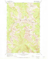 Mount Lago 1969 topographic map thumbnail
