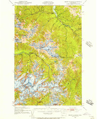 Mount Olympus 1935 topographic map thumbnail