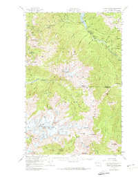 Mount Olympus 1956 topographic map thumbnail