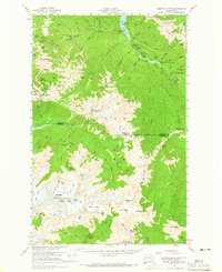 Mount Olympus 1956 topographic map thumbnail