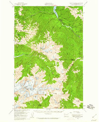 Mount Olympus 1956 topographic map thumbnail