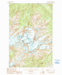 Mount Olympus 1990 topographic map thumbnail