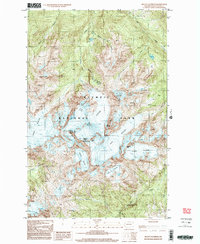 Mount Olympus 1999 topographic map thumbnail